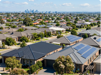 Aerial view of Auckland's eastern suburbs
